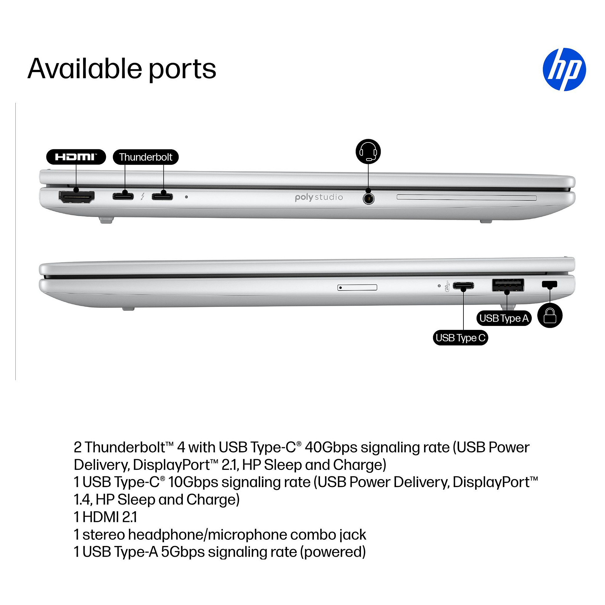 Laptop HP EliteBook 8 G1i (13.3" WUXGA, Intel Core Ultra 7 255U, 32GB RAM, 1TB SSD, Windows 11 Pro, SmartBuy) – internacionalna non HR tipkovnica-13