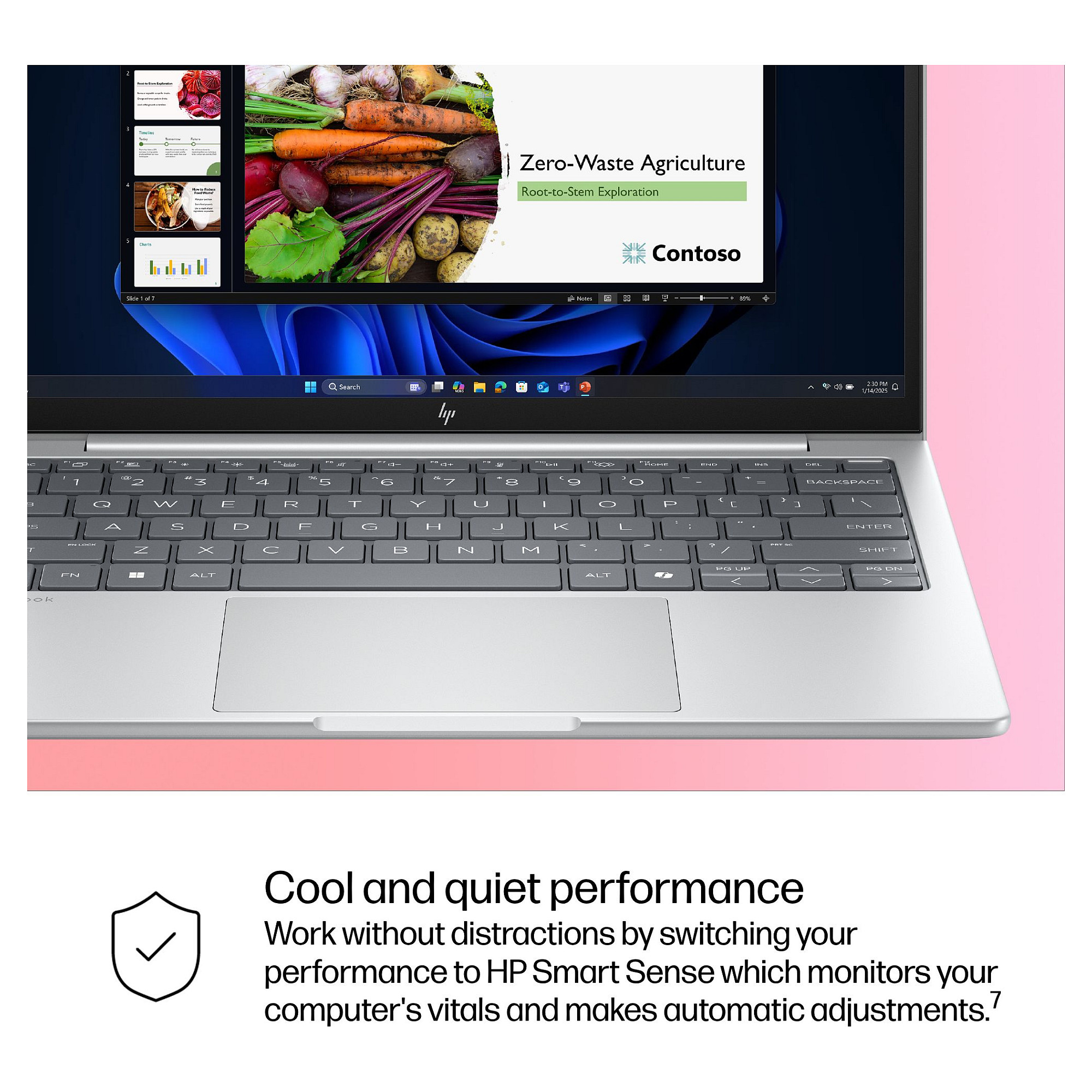 Laptop HP EliteBook 8 G1i (13.3" WUXGA, Intel Core Ultra 7 255U, 32GB RAM, 1TB SSD, Windows 11 Pro, SmartBuy) – internacionalna non HR tipkovnica-14