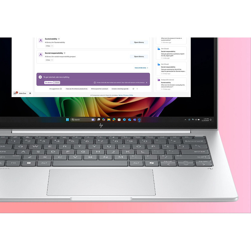 Laptop HP EliteBook 8 G1a AMD Ryzen AI 5 340 (14" 2.5K, AMD Ryzen, 32GB RAM, 512GB SSD, Windows 11 Pro, njemačka tipkovnica) – internacionalna non HR tipkovnica-5