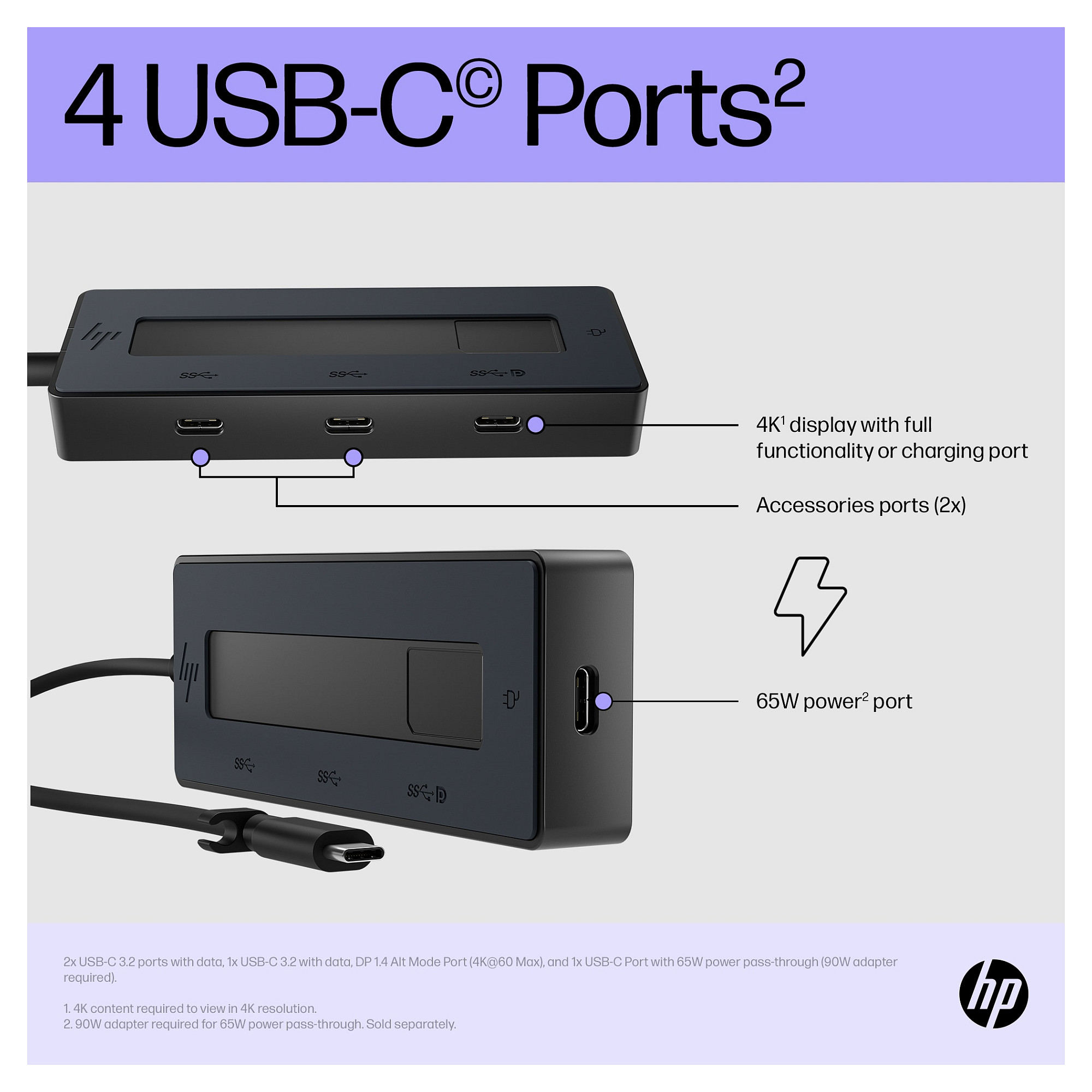 USB-C Hub HP 4K Multiport Adapter-9