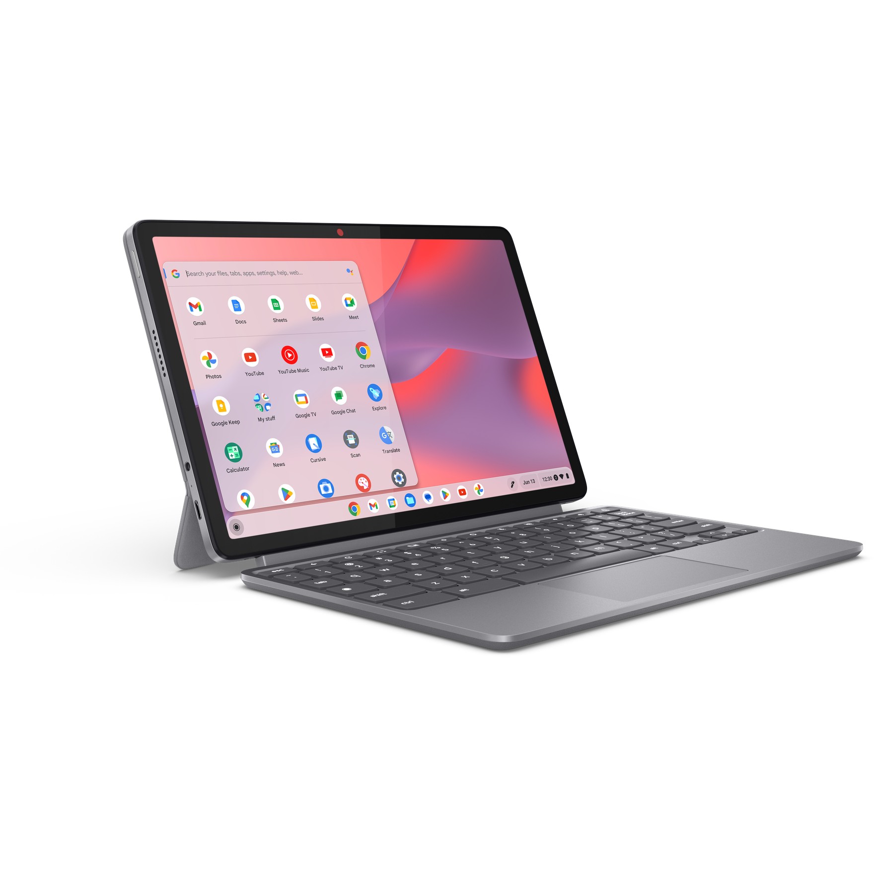 Laptop LENOVO Chromebook Duet 11M889 (10,95", IPS, 1920 × 1200, MediaTek Kompanio 838, 8 GB, 128 GB eMMC, ARM Mali-G57 MC3, njemačka tipkovnica, siva boja)-5