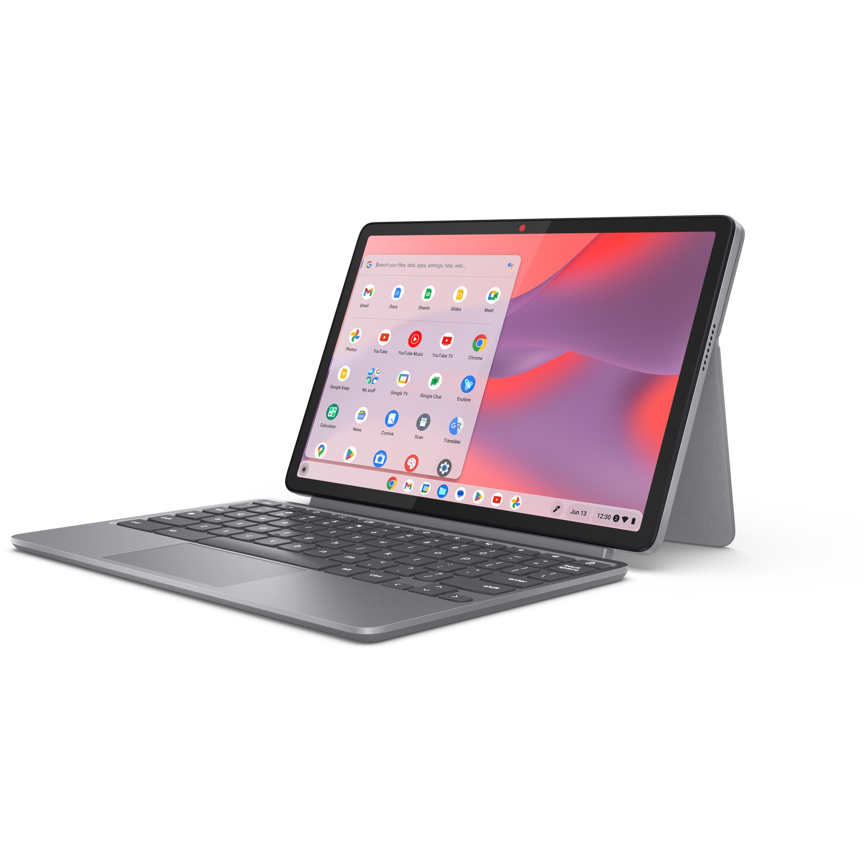Laptop LENOVO Chromebook Duet 11M889 (10,95", IPS, 1920 × 1200, MediaTek Kompanio 838, 8 GB, 128 GB eMMC, ARM Mali-G57 MC3, njemačka tipkovnica, siva boja)-6