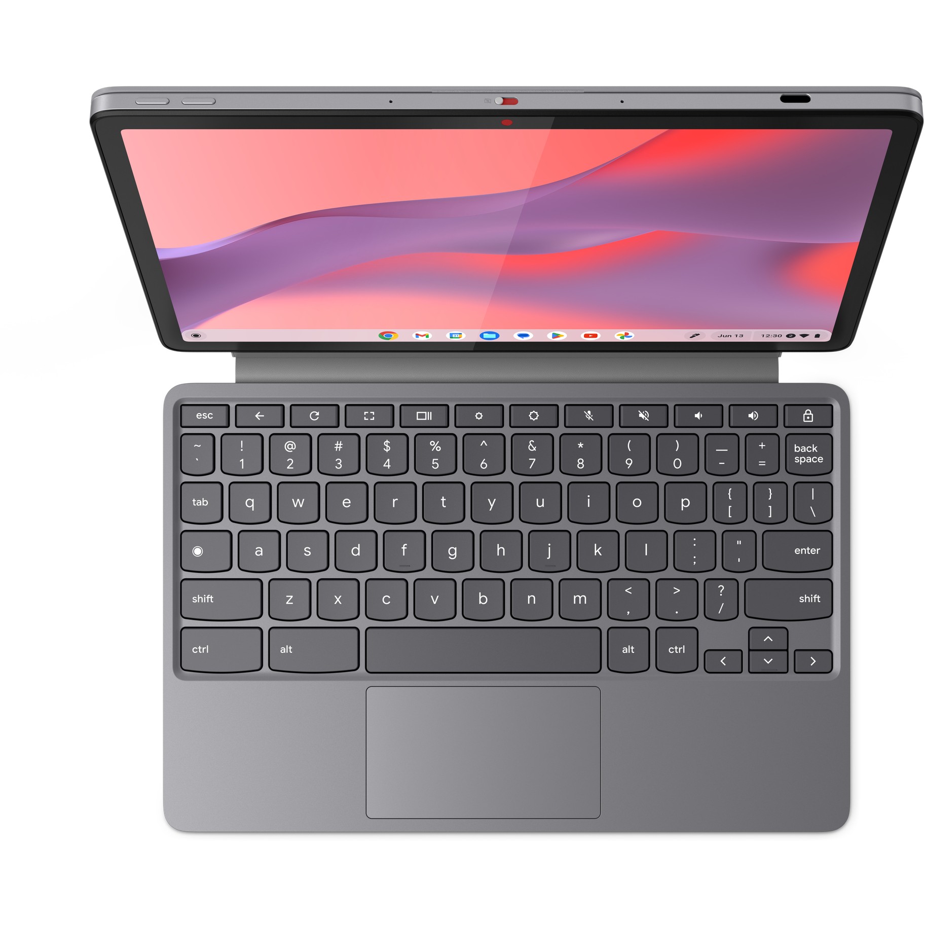 Laptop LENOVO Chromebook Duet 11M889 (10,95", IPS, 1920 × 1200, MediaTek Kompanio 838, 8 GB, 128 GB eMMC, ARM Mali-G57 MC3, njemačka tipkovnica, siva boja)-9
