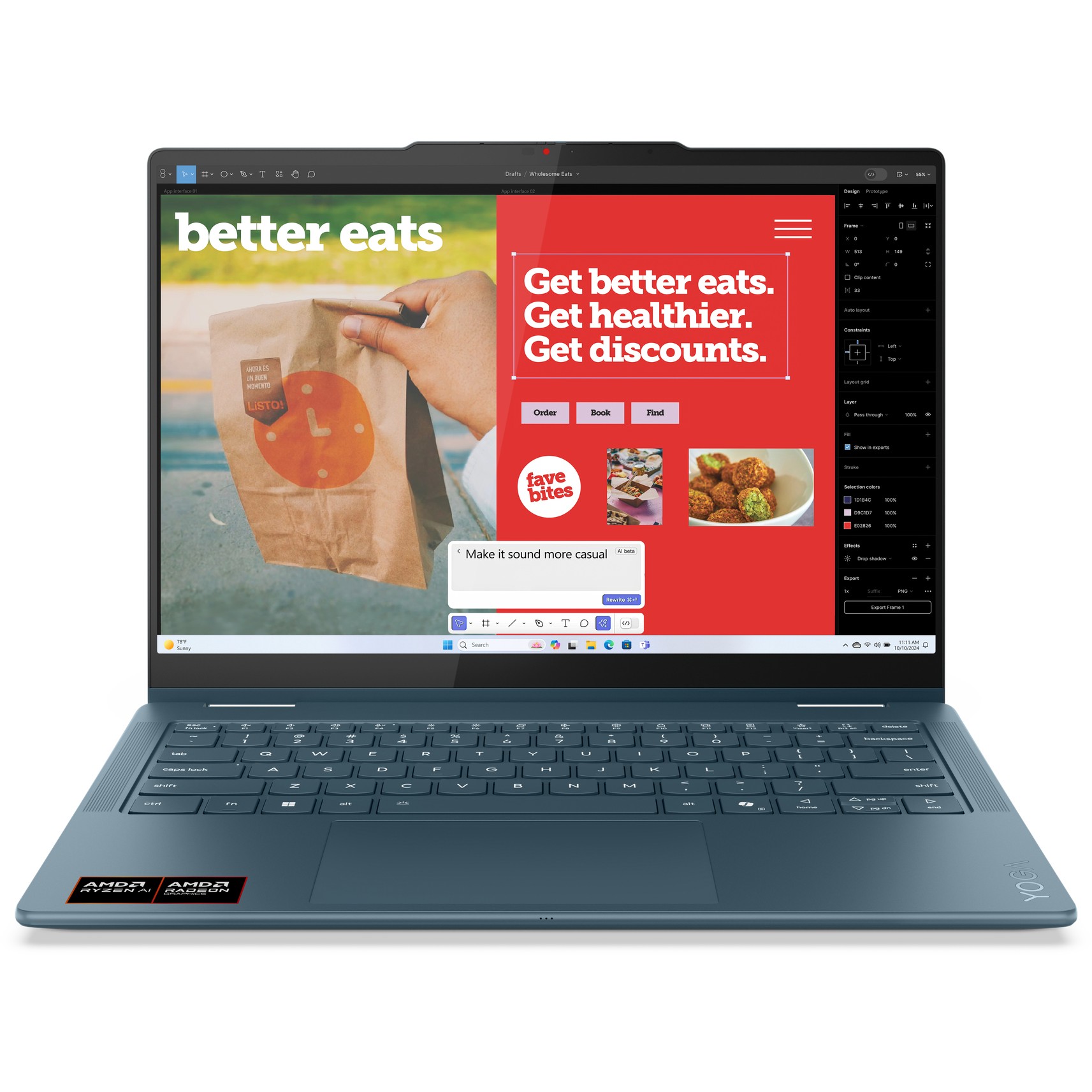 Laptop LENOVO Yoga 7 14AKP10 (14 inch, Ryzen AI5, 16GB) – internacionalna non HR tipkovnica-0
