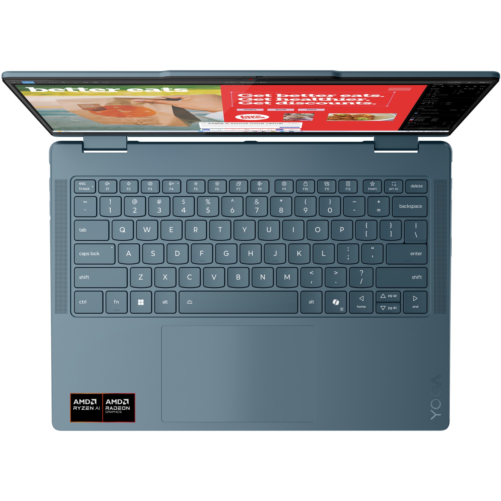 Laptop LENOVO Yoga 7 14AKP10 (14 inch, Ryzen AI5, 16GB) – internacionalna non HR tipkovnica-14