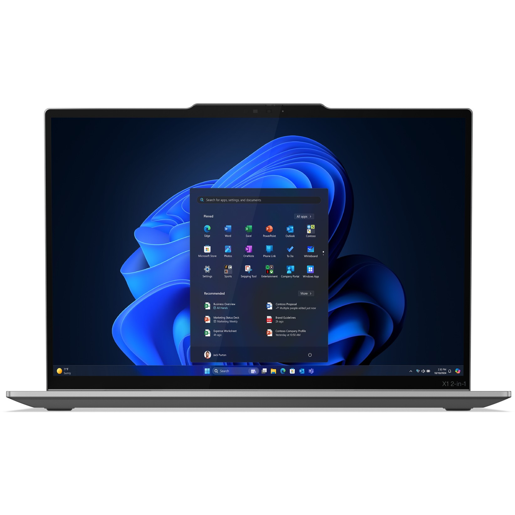 Laptop LENOVO X1 2in1 G10 14" Ultra7 265U (2.8K, 64GB RAM, 2TB SSD, 5G, Windows 11 Pro) – internacionalna non HR tipkovnica-11