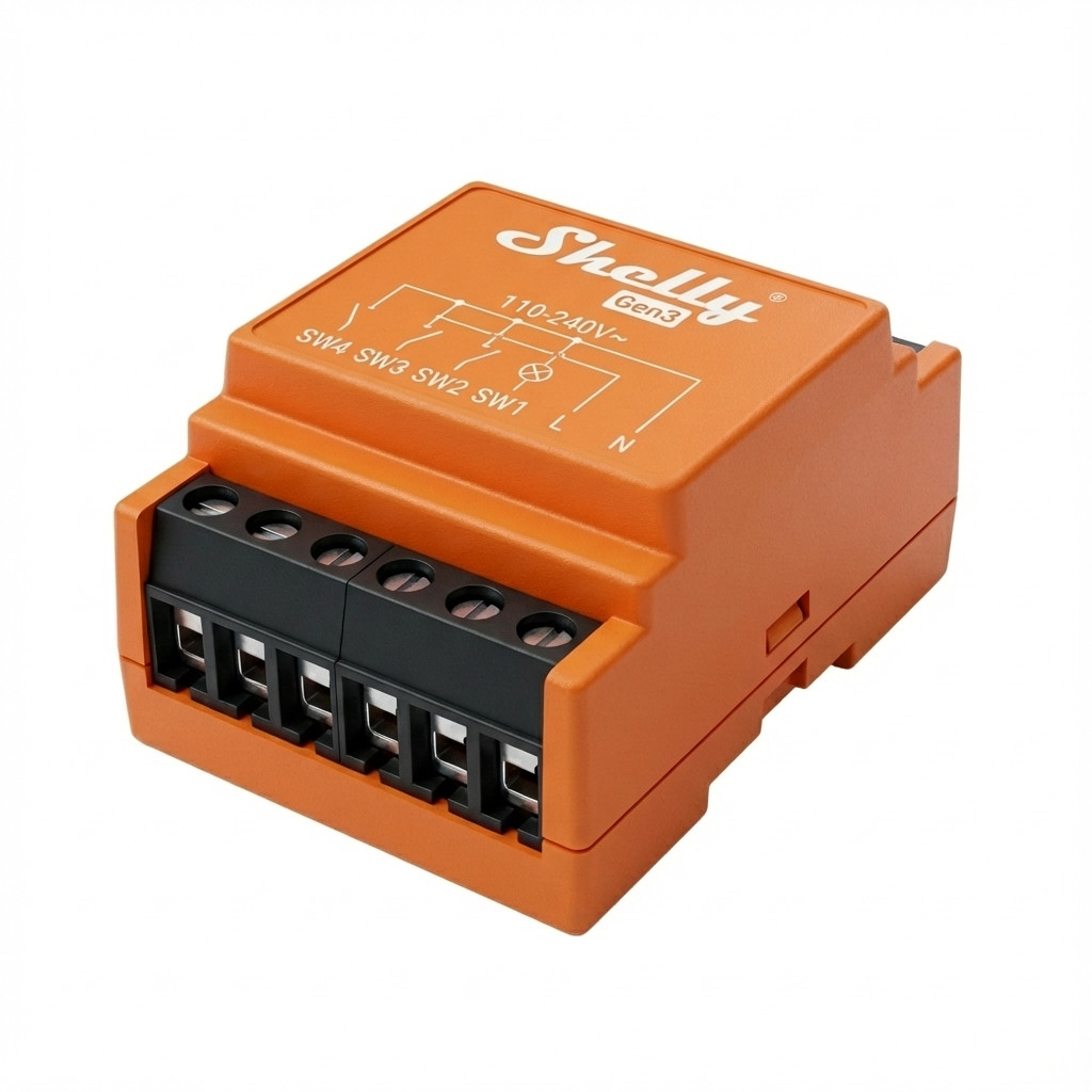 Uređaj za aktivaciju scena SHELLY Relais "i4 Gen3" WLAN BT