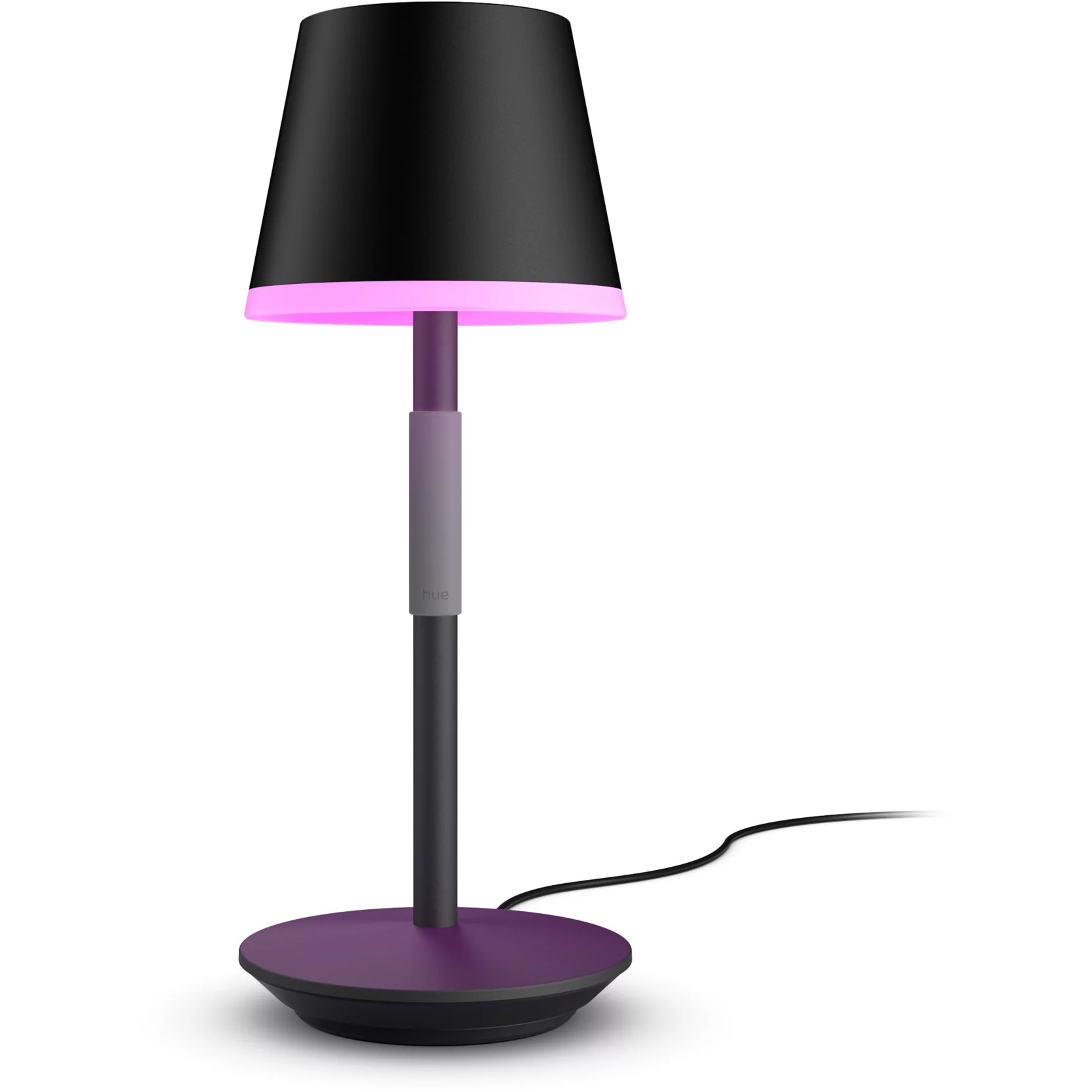 Prijenosna stolna lampa PHILIPS Hue Go (White & Color Ambiance, Crna)-0