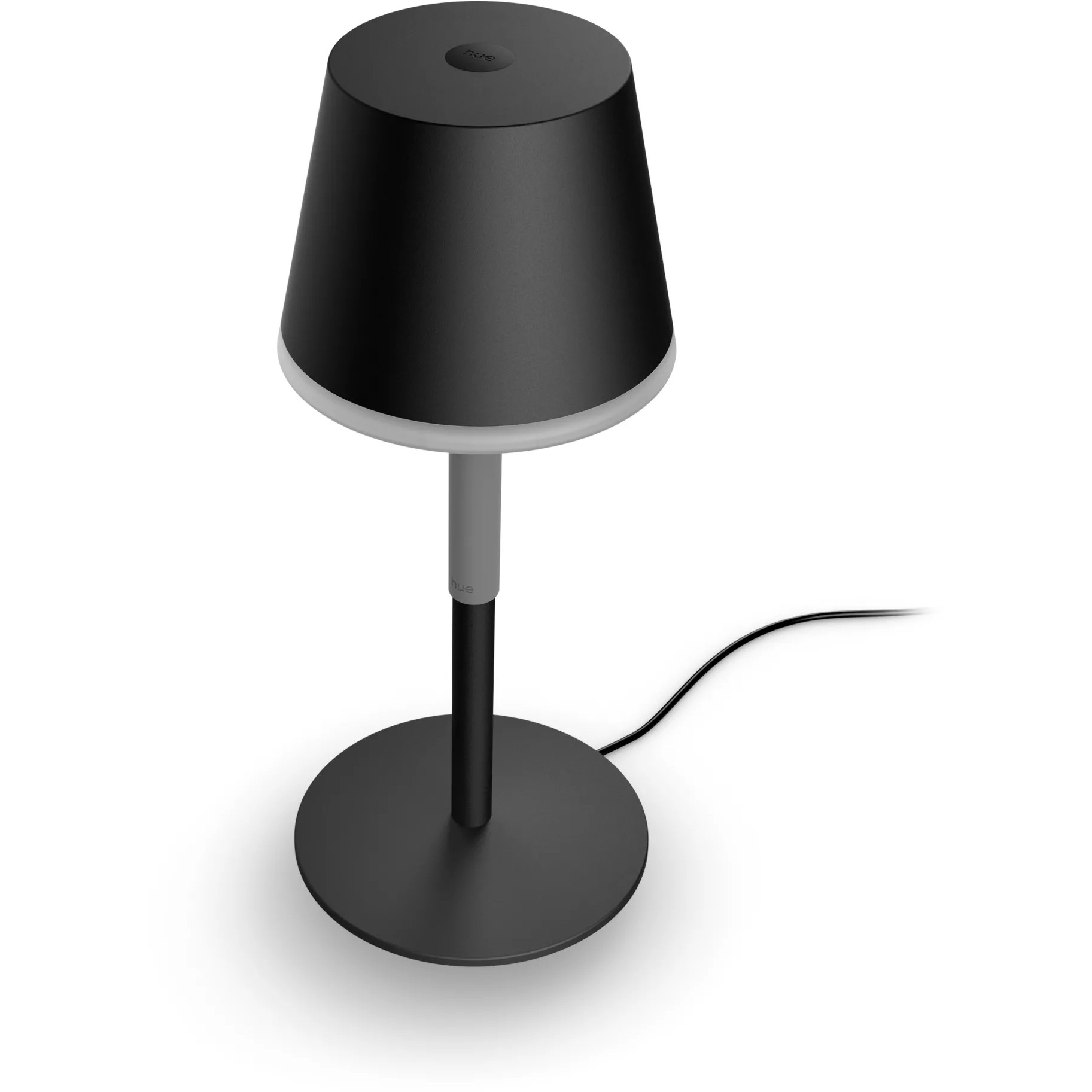 Prijenosna stolna lampa PHILIPS Hue Go (White & Color Ambiance, Crna)-1