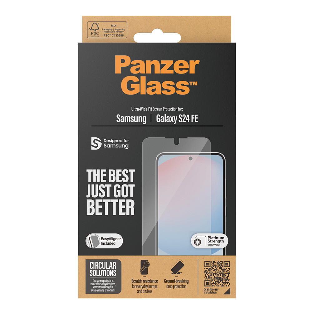 Zaštitno staklo PANZER GLASS za Samsung Galaxy S24 FE. UWF-2