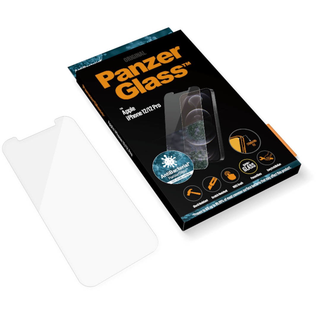 Zaštita ekrana PANZER GLASS iPhone 12/12 Pro Antibakterijska Standard fit-4