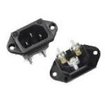 Konektor BACHMANN Kaltgertestecker 70degC E 10A 70degC crna boja