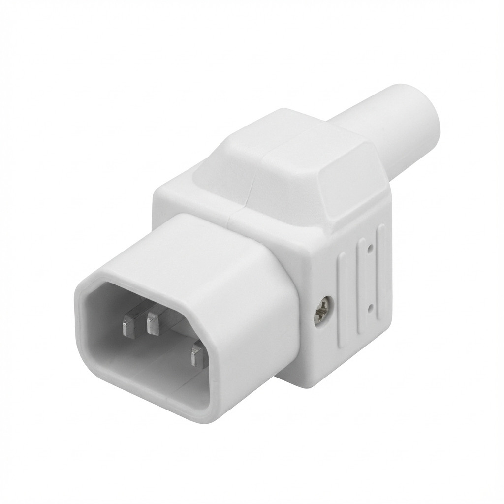 Kabel BACHMANN Kaltgertekupplung IEC320 C13 desni kut 10A/250VAC crna boja