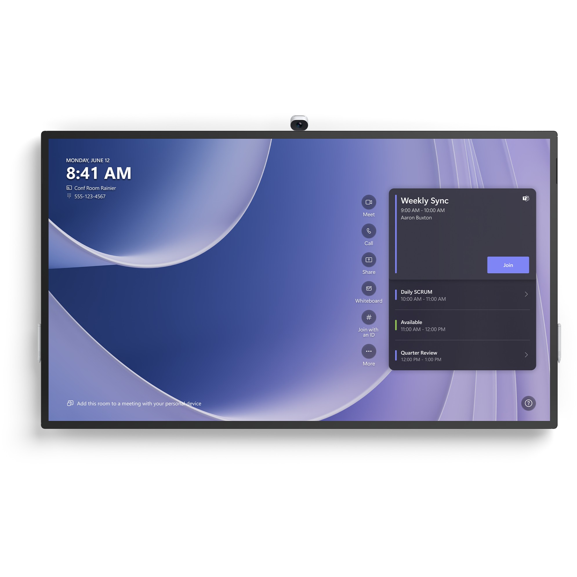 Monitor MICROSOFT Surface Hub 3 85" Platin