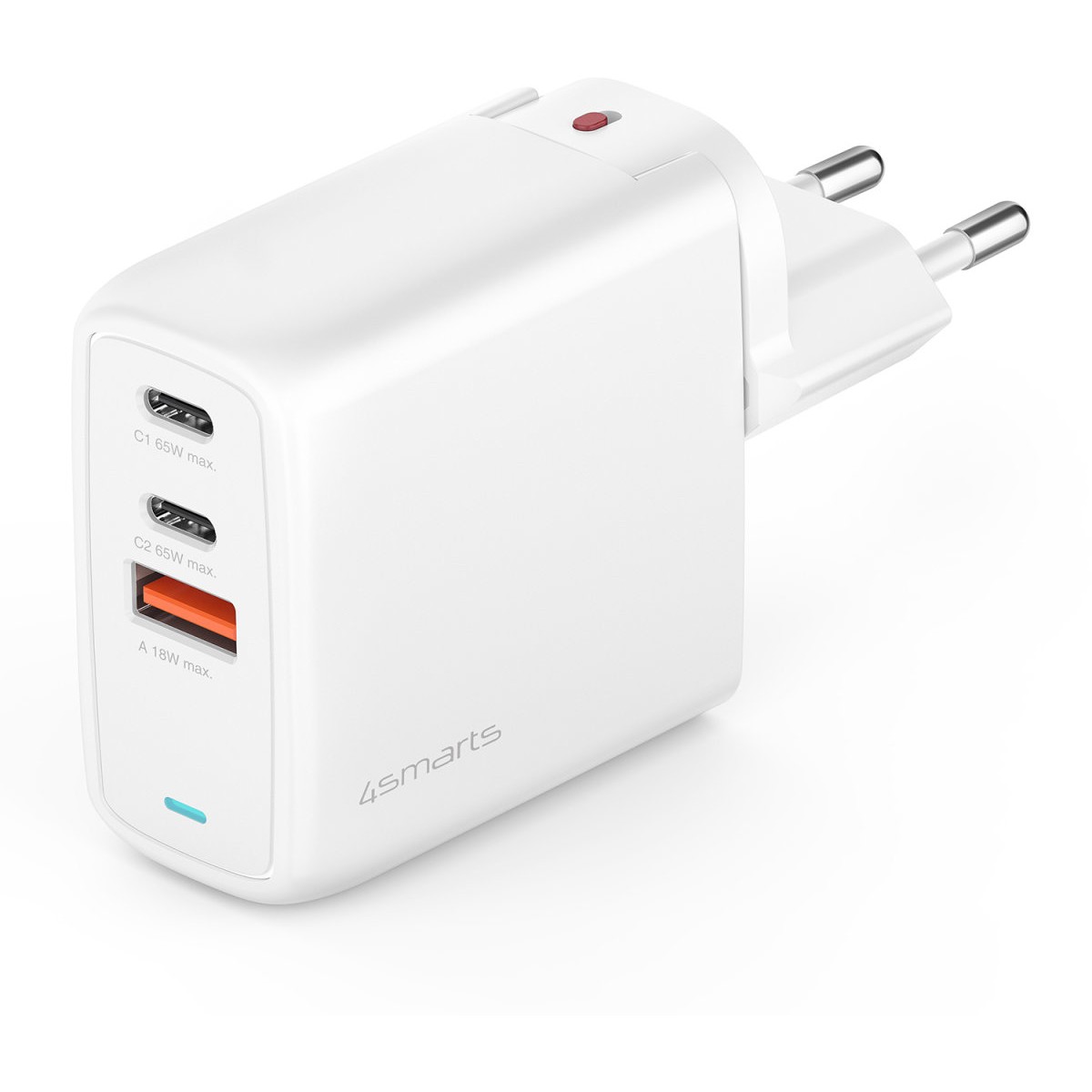 Punjač 4SMARTS Ladegert GaN Flex 65W 2 USB-C+1 USB-A-3