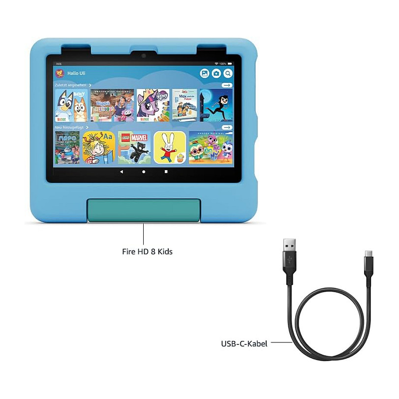 Dječji tablet AMAZON Fire HD 8 Kids (2024) (wifi, 32gb, ljubičasta boja, za djecu od 3-7 godina)-5