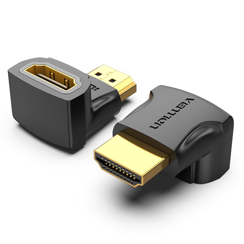 Adapter VENTION HDMI 90 Degree Male to Female Black-0