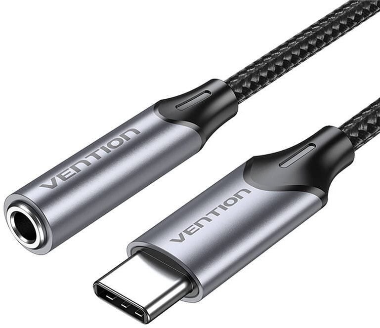 Adapter VENTION USB-C do 3,5 mm audio priključka s DAC-om aluminij 1m-0