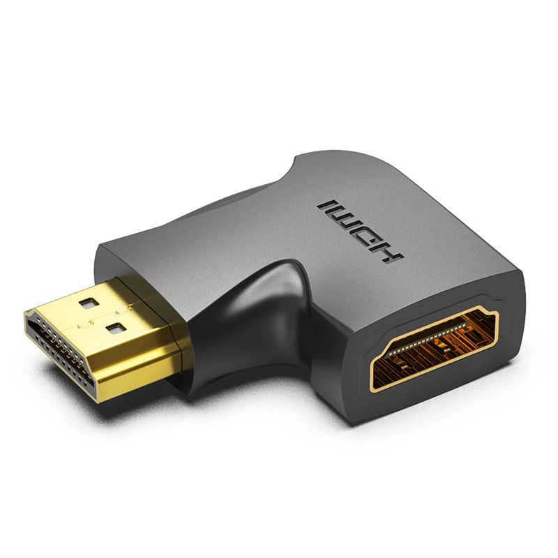 Adapter VENTION HDMI 270 Degree Muški na Ženski Vertikalni Ravni Crni