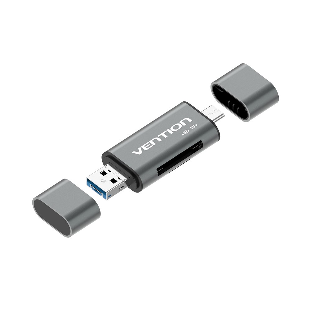 Čitač kartica VENTION USB3.0 Multi-function Gray Metal Type