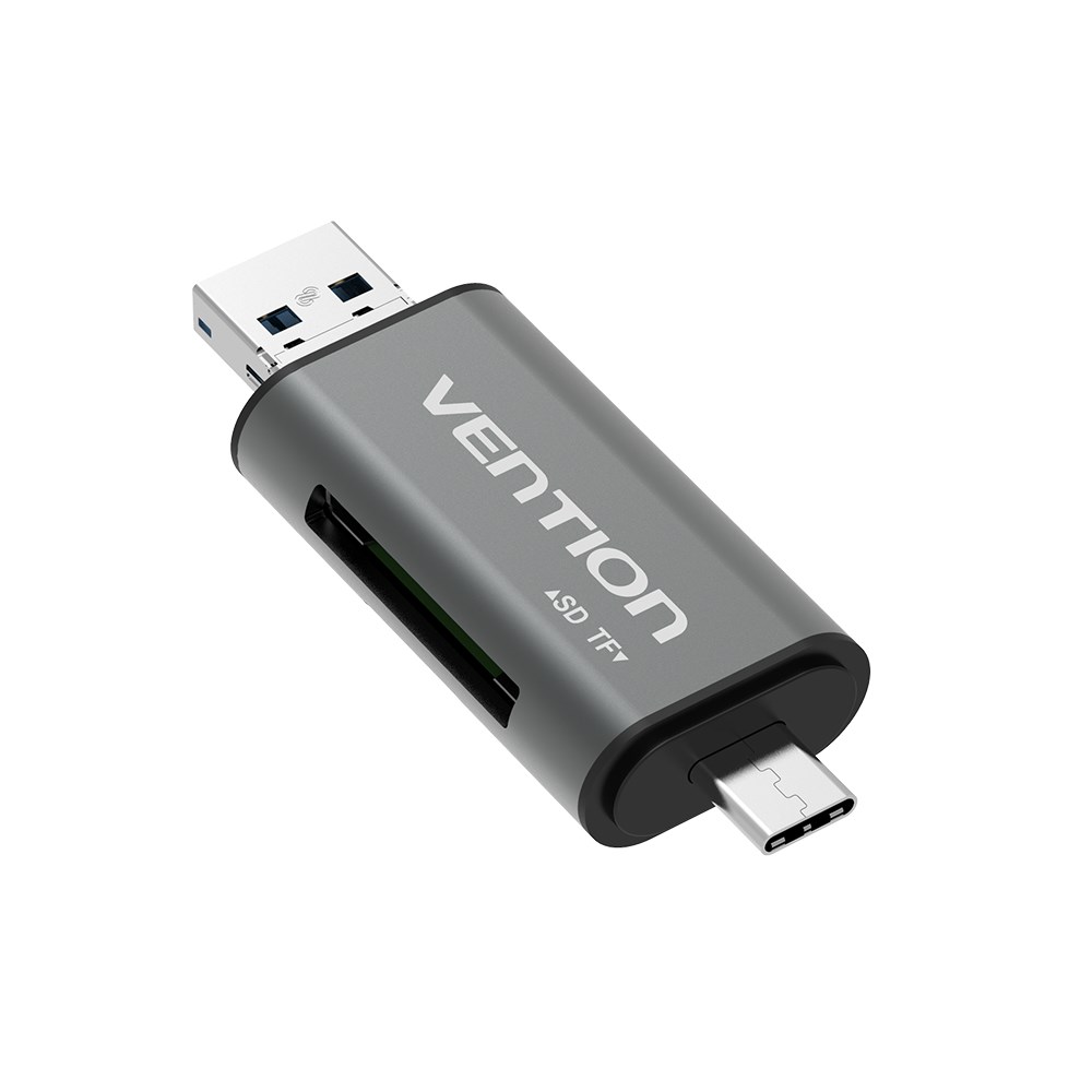 Čitač kartica VENTION USB3.0 Multi-function Gray Metal Type-1