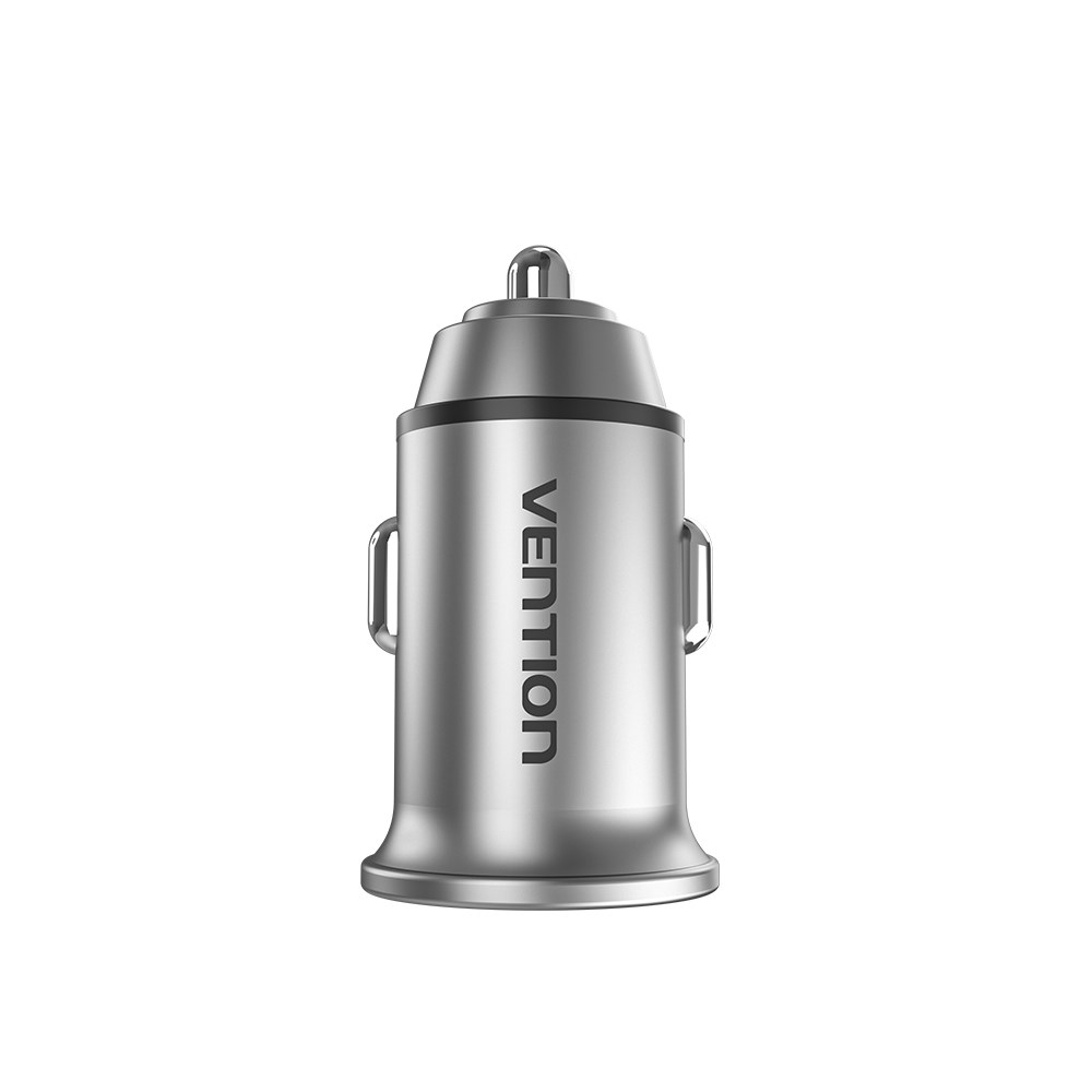 Punjač VENTION Two-Port USB A+A (30+30) siva boja-2