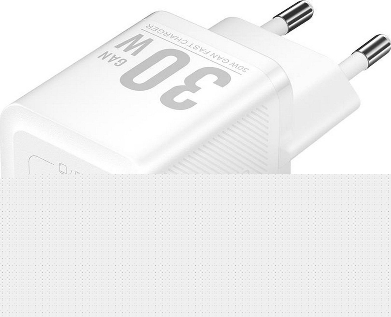 Punjač VENTION 1x USB-A 1x USB-C GaN 30W bijeli-0