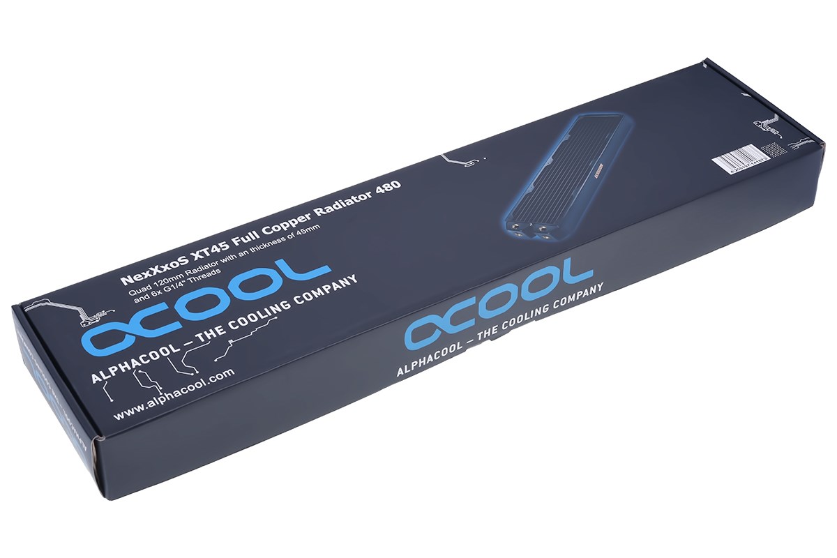 Radijator za vodeno hlađenje ALPHACOOL NexXxoS XT45 Full Copper 120mm (G1/4", 16 FPI)-4
