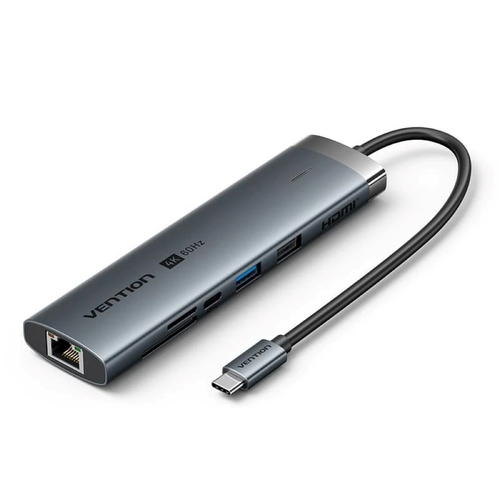 Docking station VENTION USB-C 8-in-1 4K 60Hz 100W