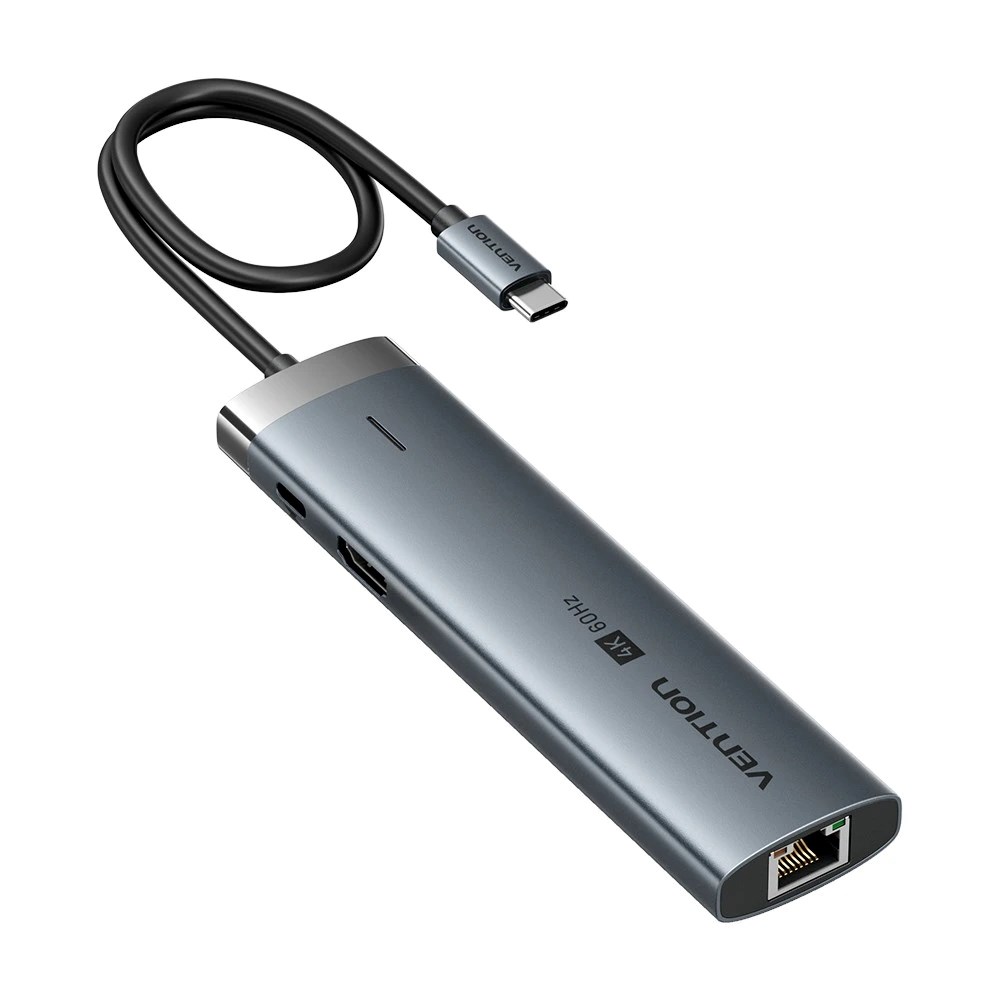 Docking station VENTION USB-C 8-in-1 4K 60Hz 100W-1