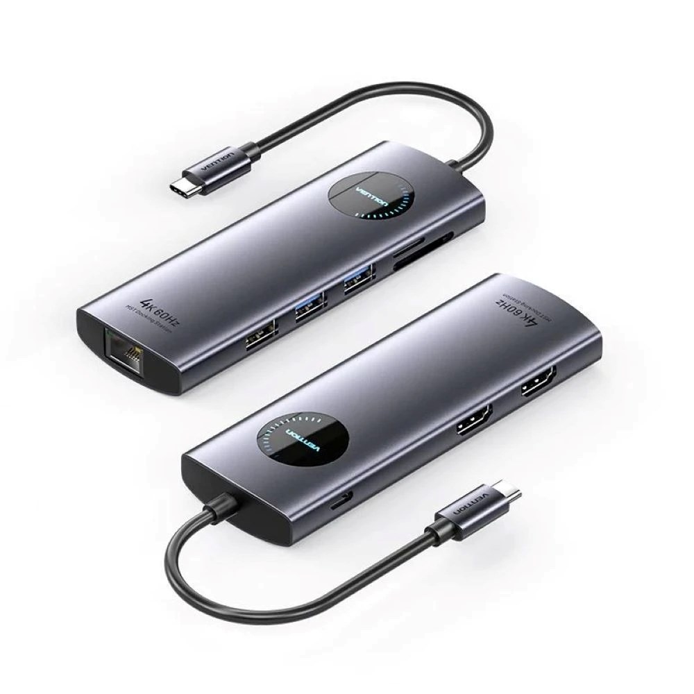 Docking station VENTION 9-in-1 MST USB-C 4K 100W 5Gbps