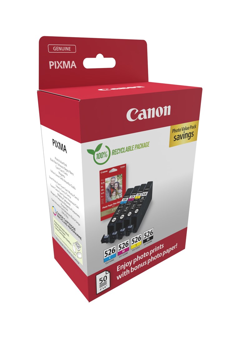 Set tinti CANON PGI-525/CLI-526 Multipack (Crna, Cijan, Magenta, Žuta)-1