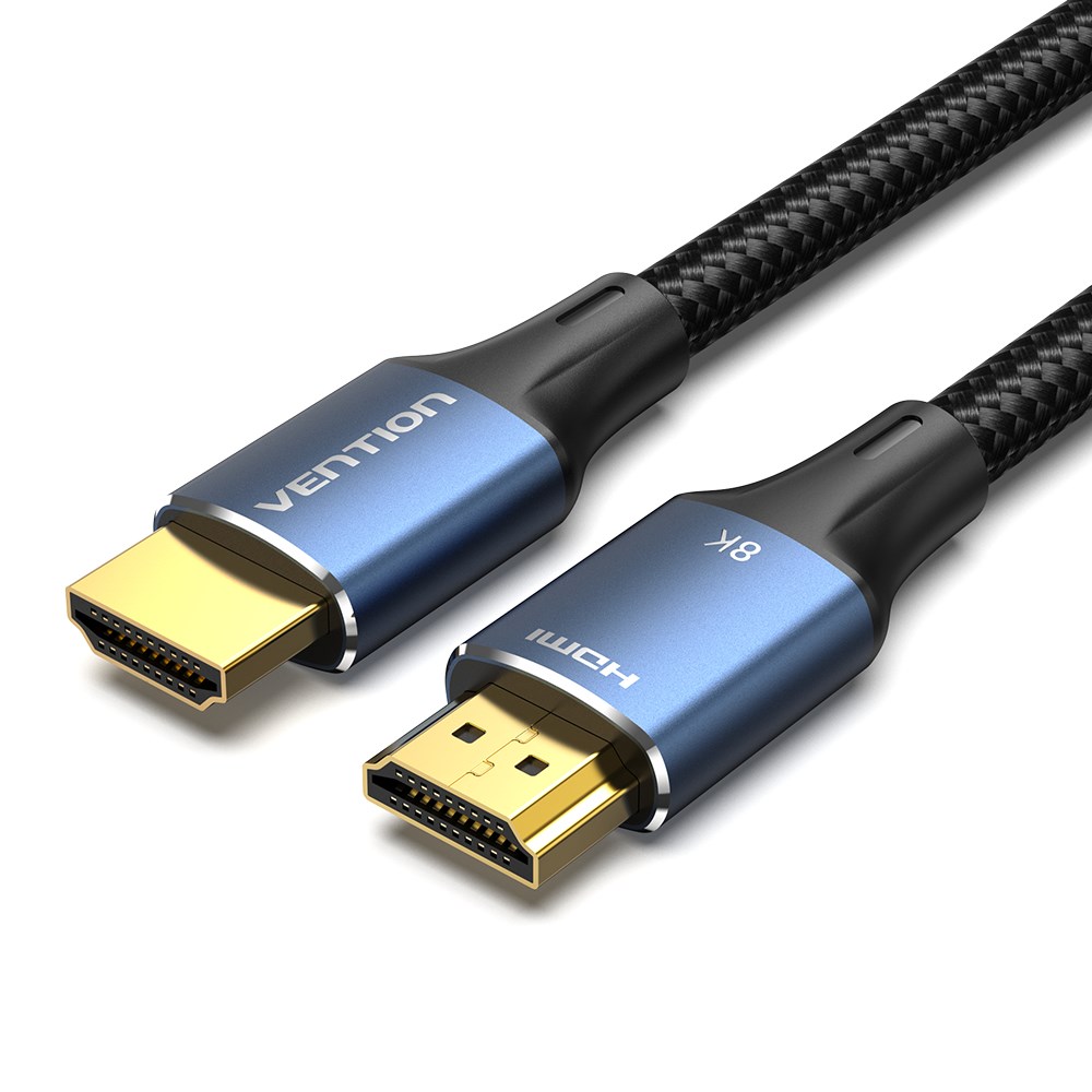 Kabel VENTION Cotton Braided HDMI-A Muški to Muški HD 8K 3M Plavi Aluminijski Legura