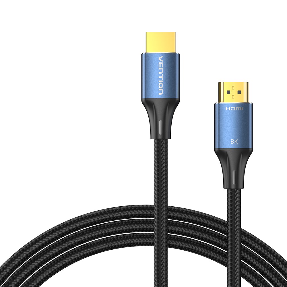 Kabel VENTION Cotton Braided HDMI-A Muški to Muški HD 8K 5M Plavi Aluminijski Legura-3