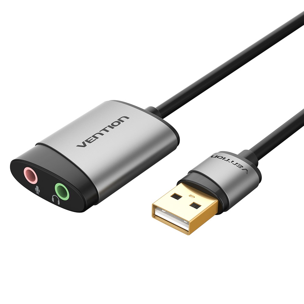 USB Zvukovna Kartica VENTION 0.15M Siva Metalna-4