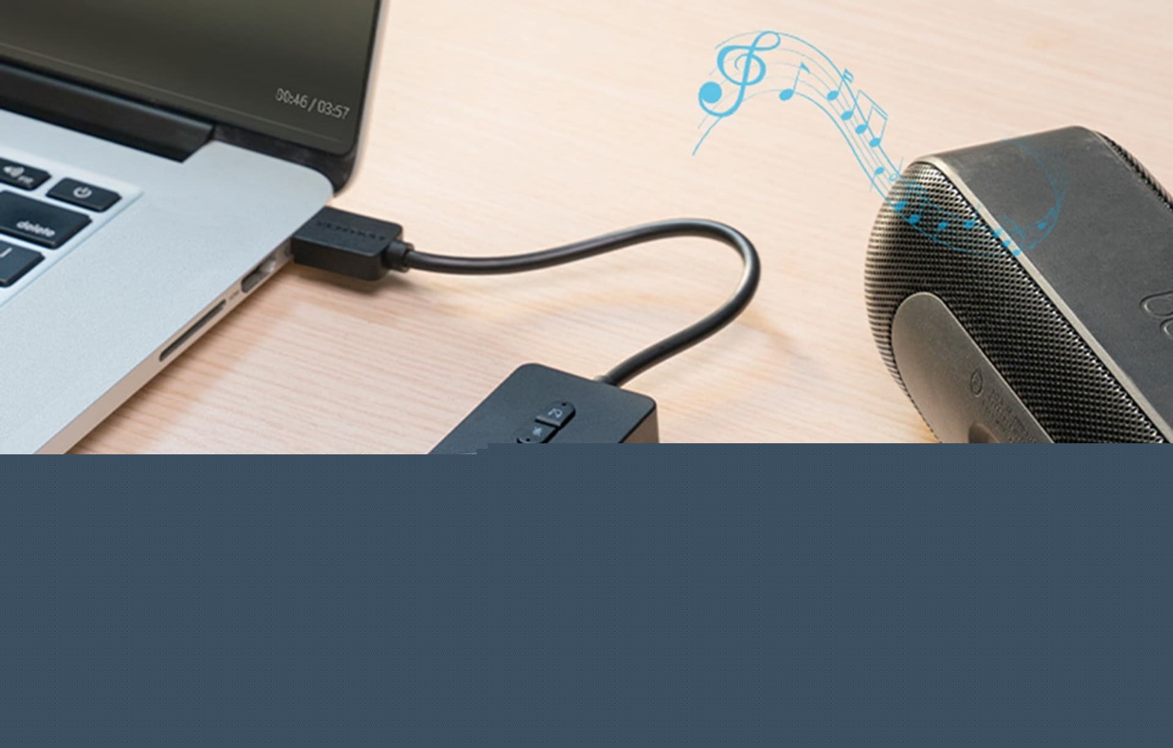Vanjska zvučna kartica VENTION 1m USB 2.0-3