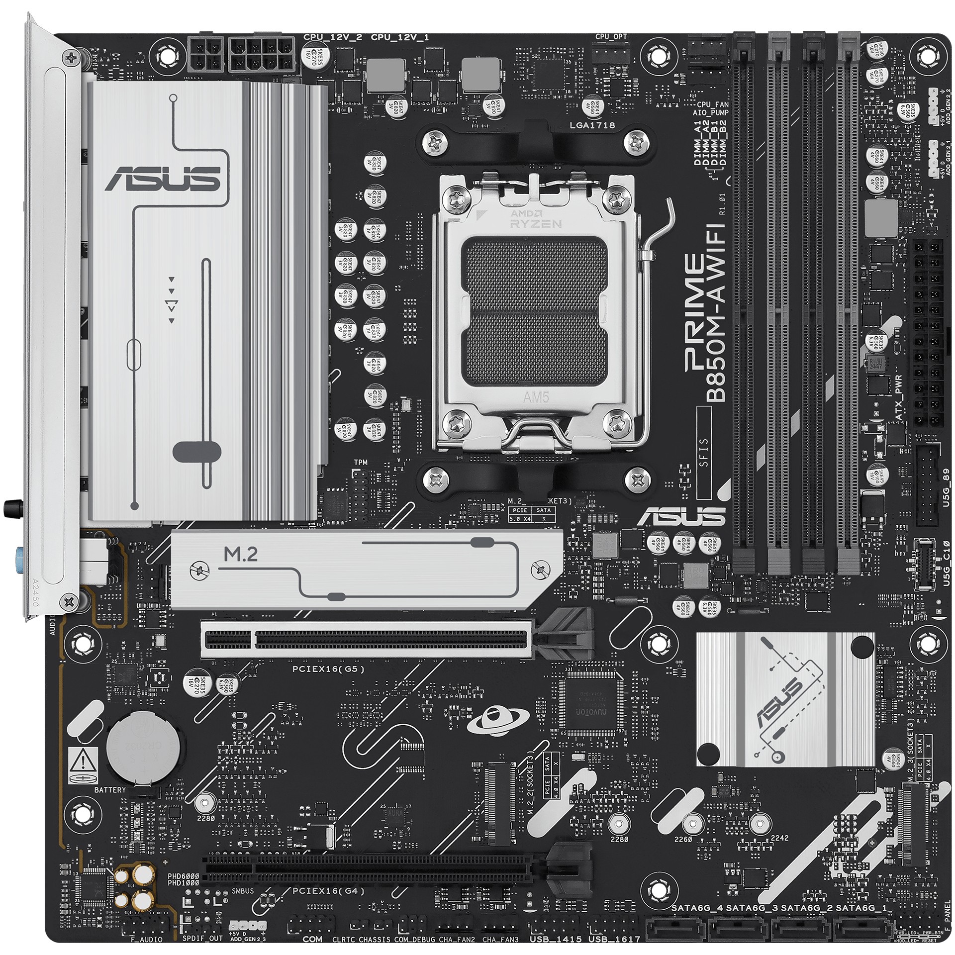 Matična ploča ASUS PRIME B850M-A WIFI AMD B850 Socket AM5 micro ATX-2