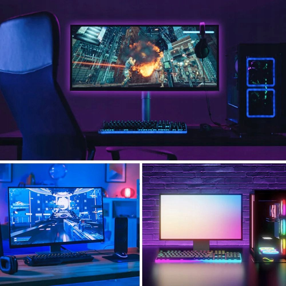 Traka za osvjetljenje VENTION RGB FPC LED s IR daljinskim upravljačem, USB 5V, 2m-1