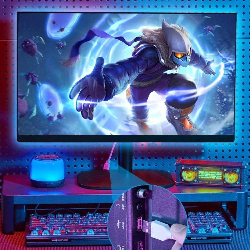 Traka za osvjetljenje VENTION RGB FPC LED s IR daljinskim upravljačem, napajanje USB 5V, 5m-5