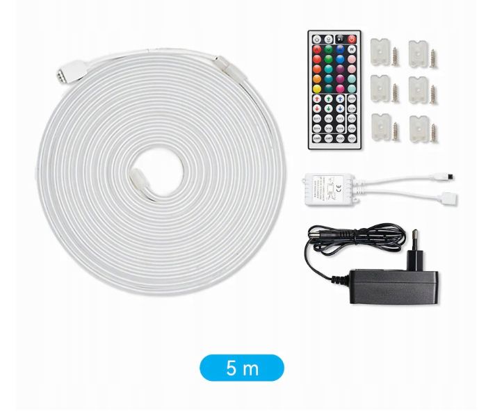 Traka LED VENTION Silicone Neon 5m s IR daljinskim upravljačem i DC 12V napajanjem-1
