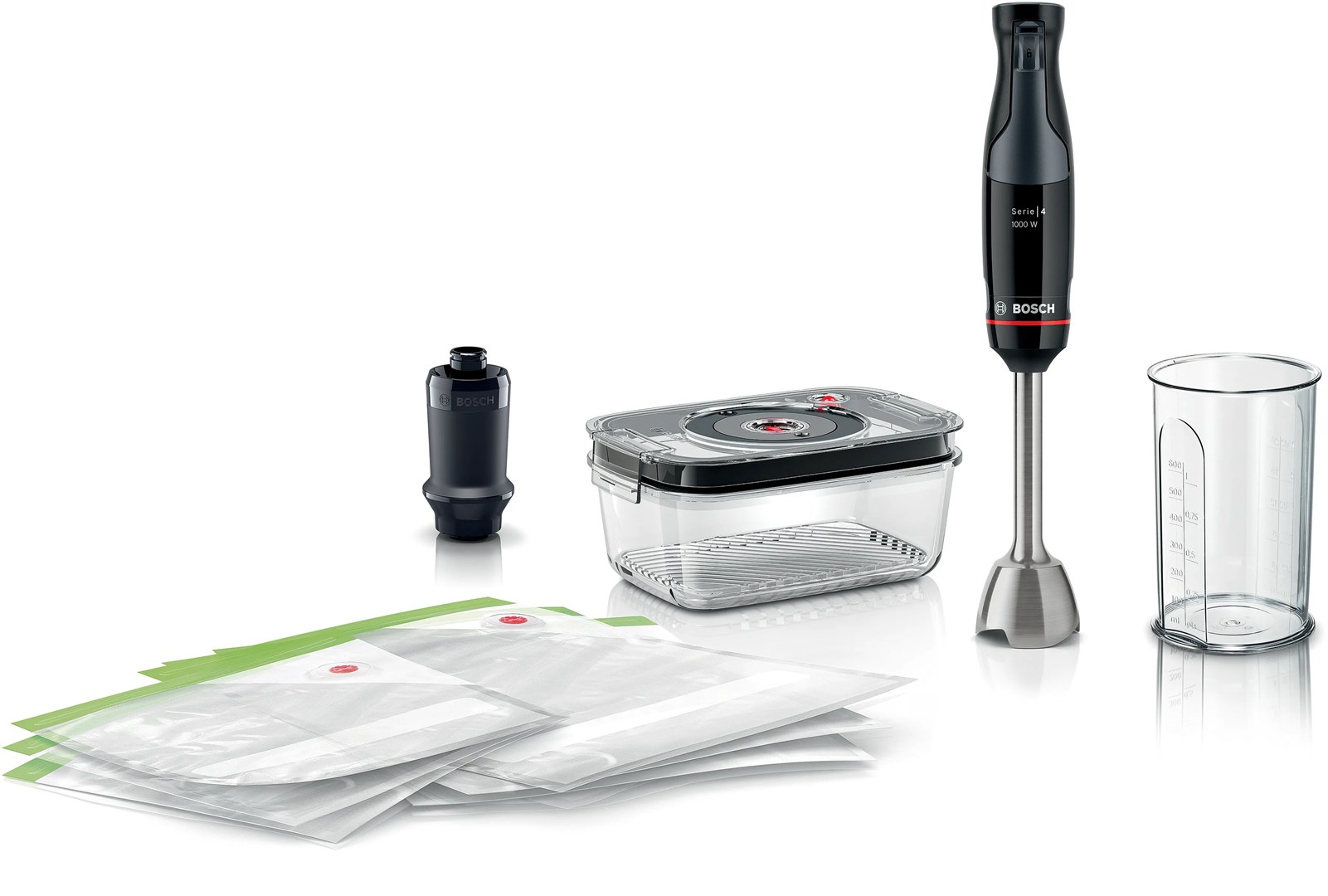 Blender BOSCH Serie 4 MSM4B6V2 1.2 L 1000 W crna boja
