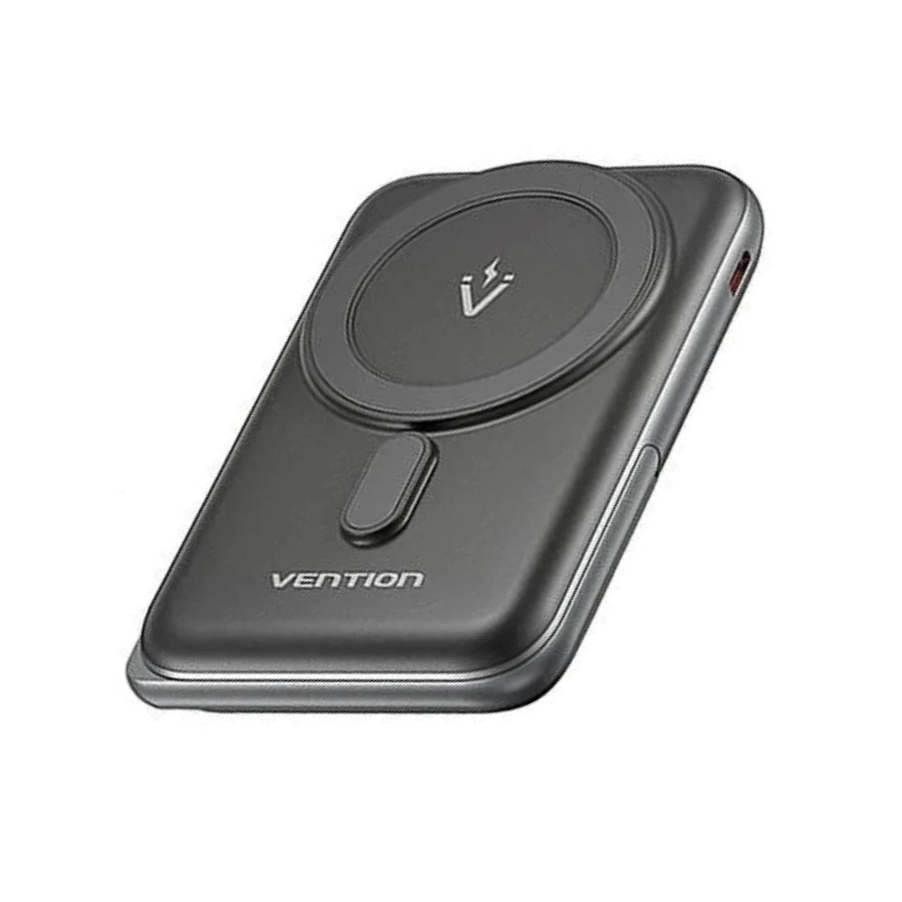 Powerbank VENTION Bezprzewodowy magnetyczni 20W PD 10000 mAh crna boja-1