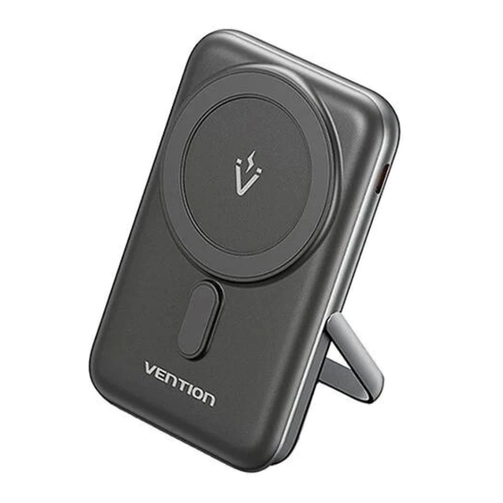Powerbank VENTION Bezprzewodowy magnetyczni 20W PD 10000 mAh crna boja