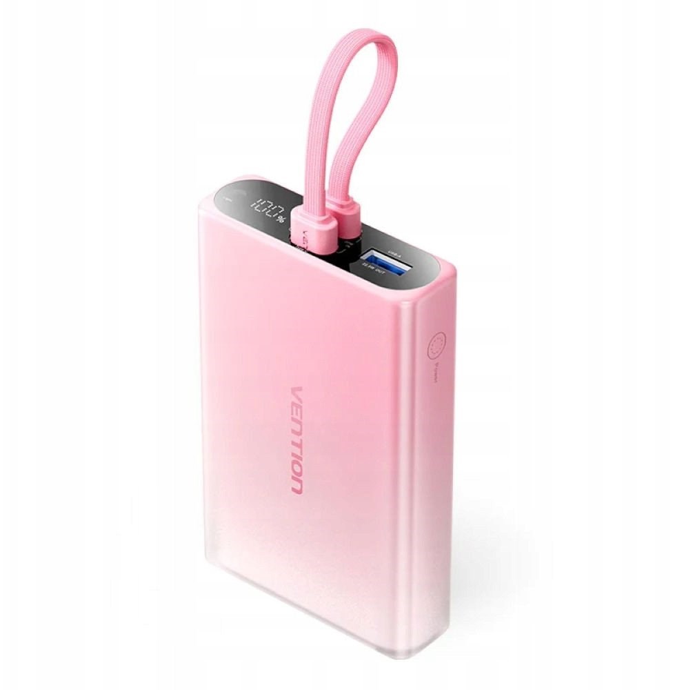 Powerbank VENTION 10000 mAh USB-C + Lightning + USB-A 22,5W - ROZA-0
