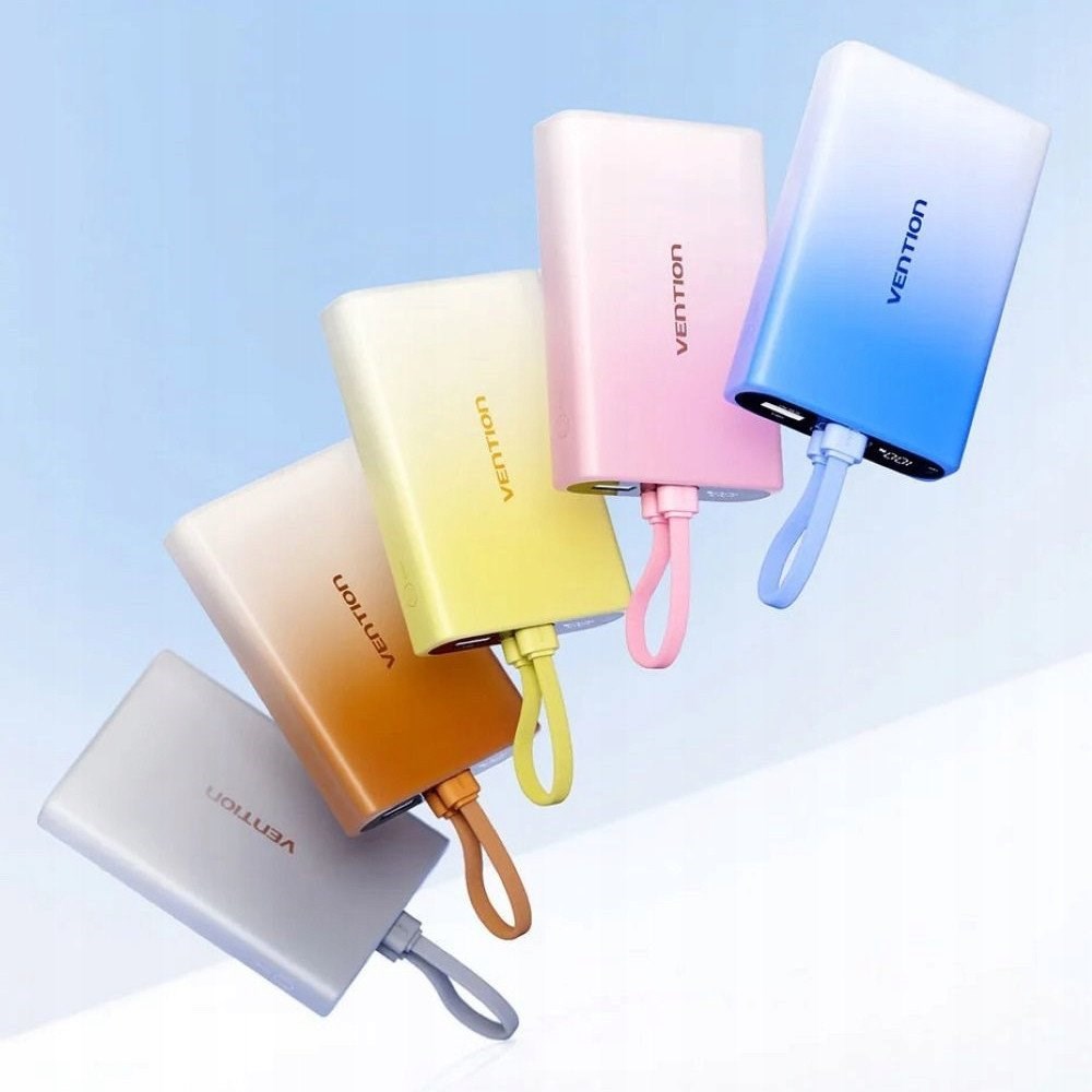 Powerbank VENTION 10000 mAh USB-C + Lightning + USB-A 22,5W-1