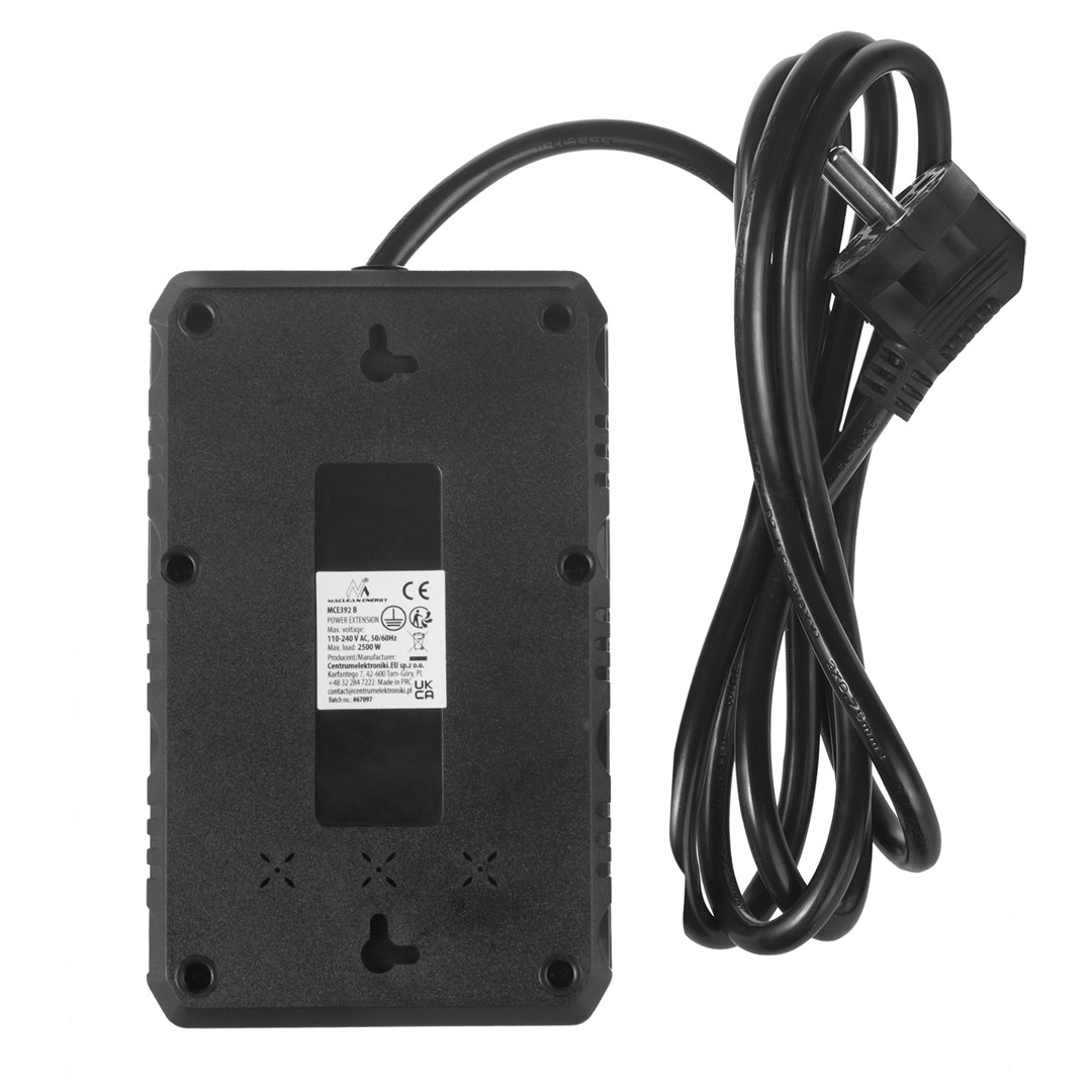 Produžni kabel MACLEAN POWER STRIP 4 SOCKETS 3 USB PORTS MCE392 B-3