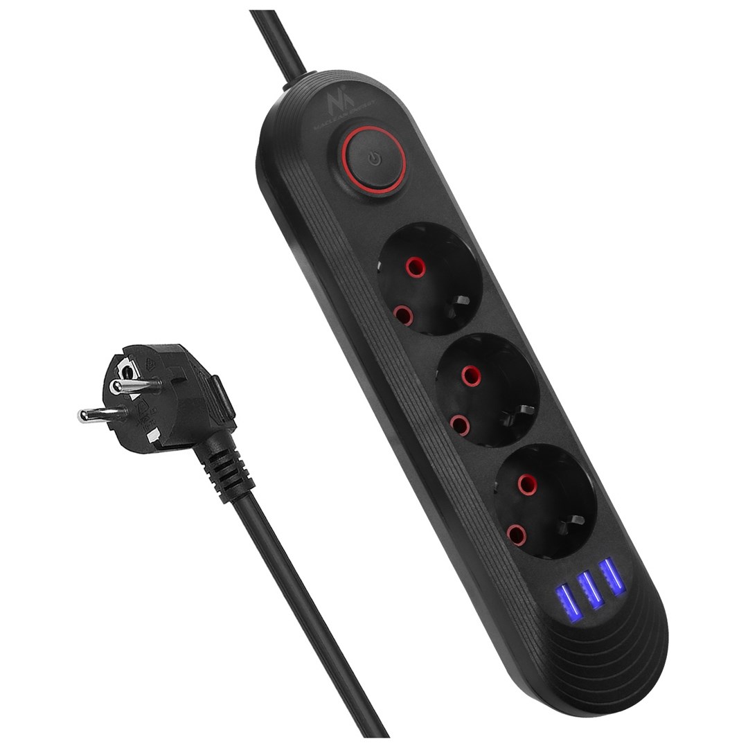 Produžni kabel MACLEAN POWER STRIP MCE394 B 3 utičnice