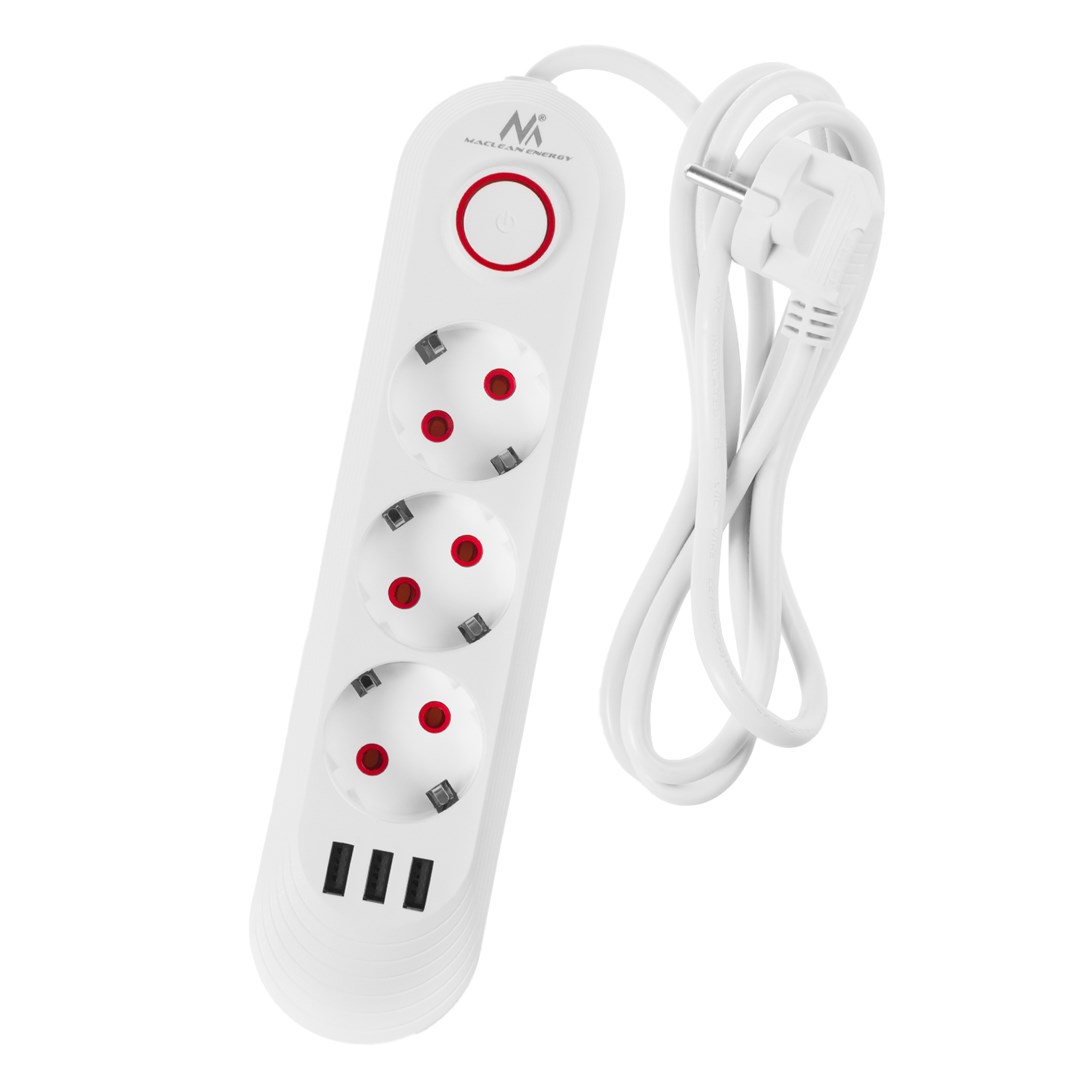 Produžni kabel MACLEAN MCE394 W 3 utičnice-2