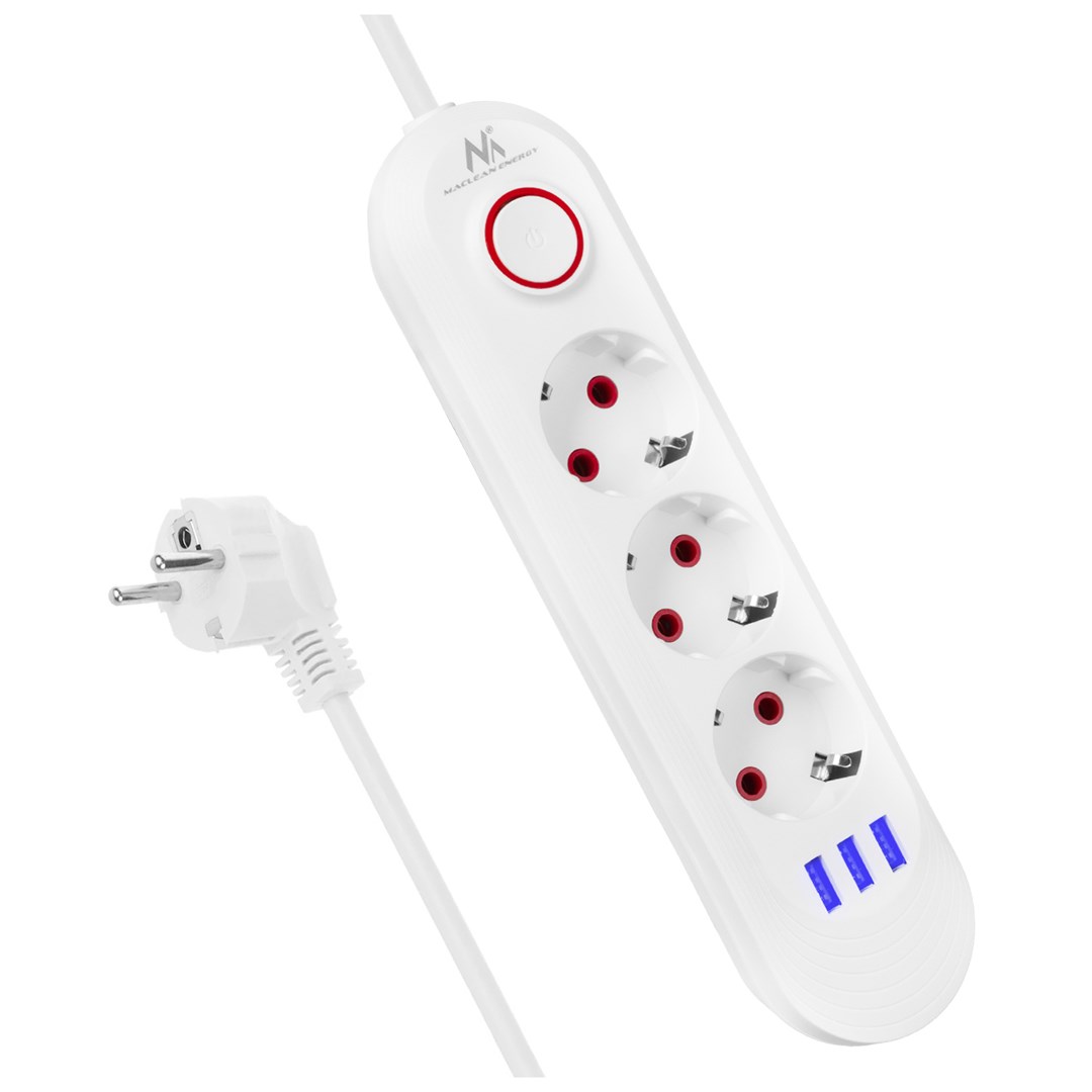 Produžni kabel MACLEAN MCE394 W 3 utičnice