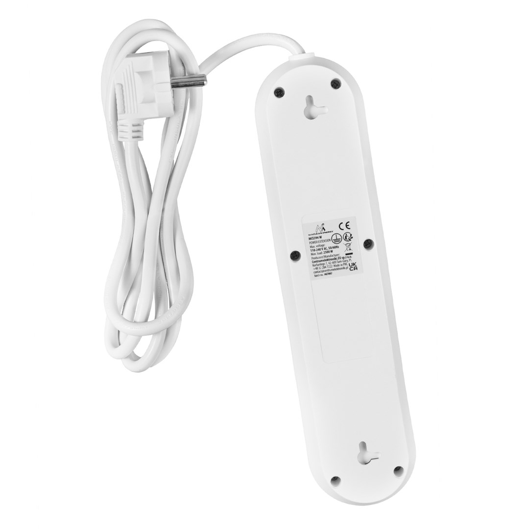 Produžni kabel MACLEAN MCE394 W 3 utičnice-3